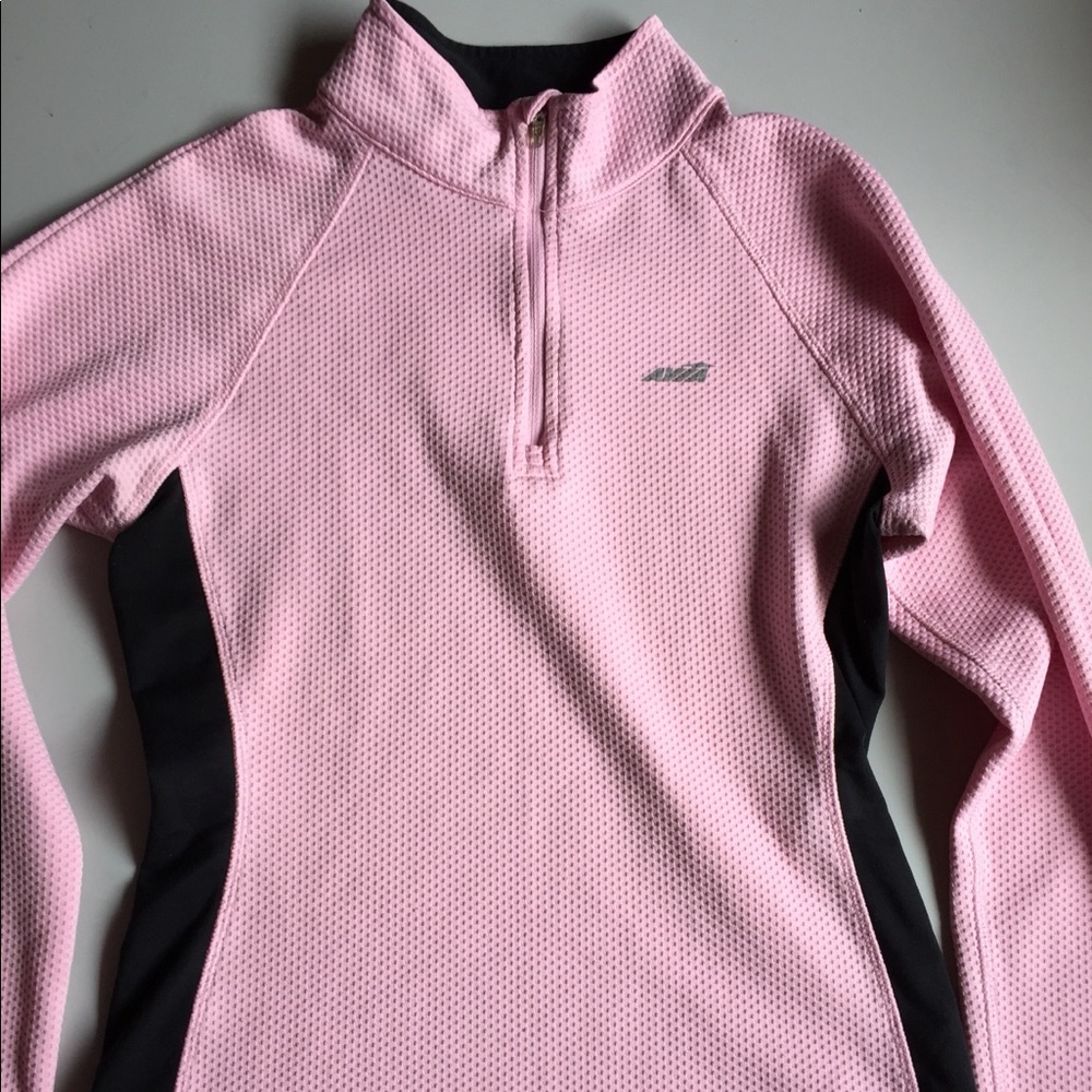 Avia pink and black running sweater small.